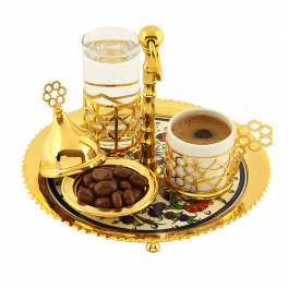 Gold Trivet Coffee Presentation